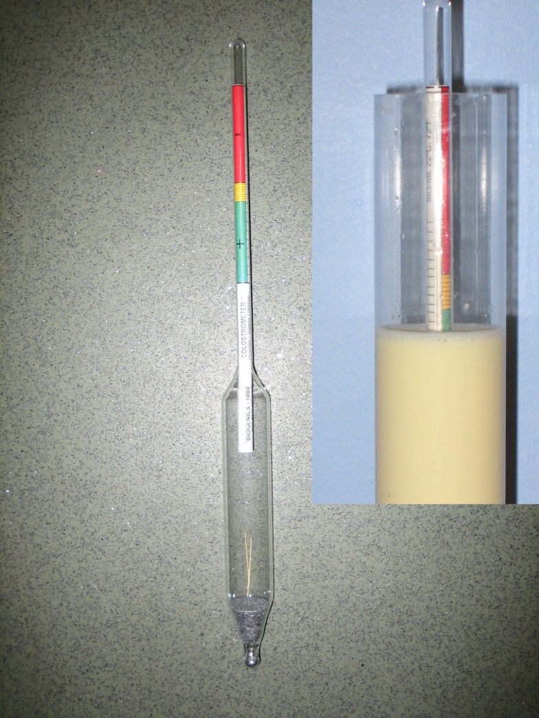 4 calf nutrition hydrometer measuring colostrum quality